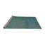 Tapis bleu tissé à la machine-1828003894