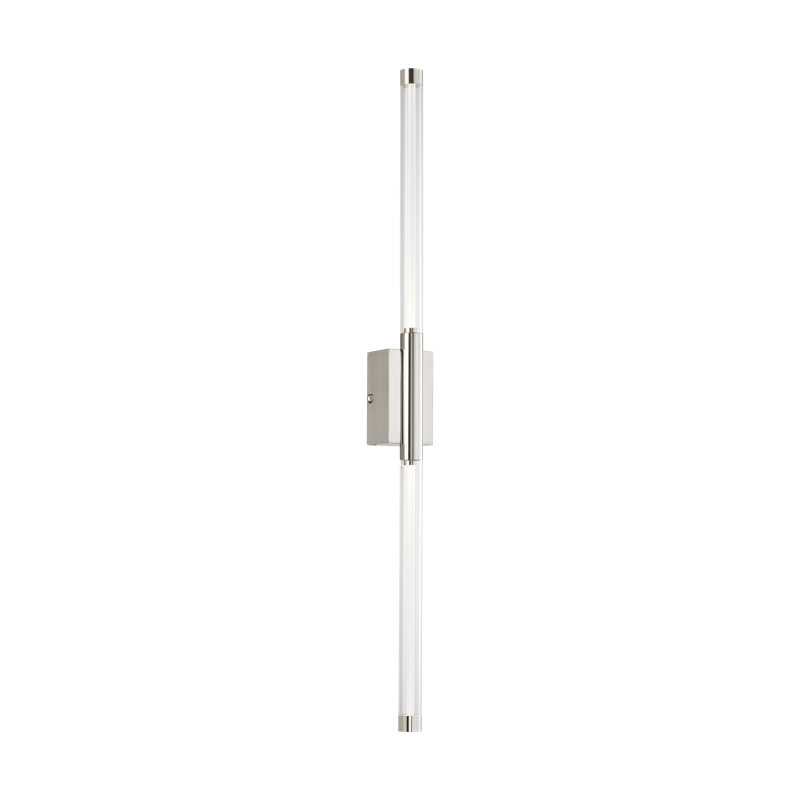 Phobos 2 - Light LED Armed Sconce, Polished Nickel