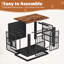 Caisse pour chien robuste de 40,9 po de largeur avec 2 portes doubles-1267822604-1242806068