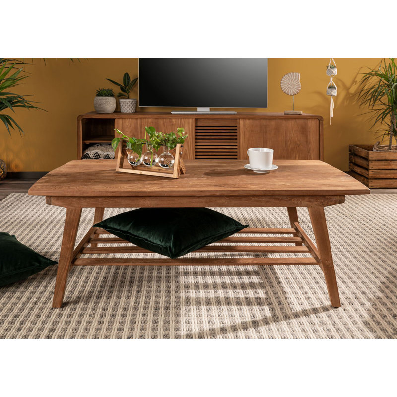 Solid Wood Four Leg Coffee Table