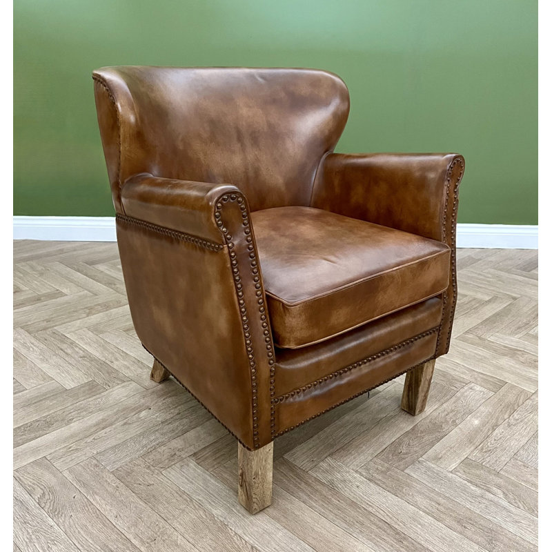 Banas Upholstered Armchair, Brown