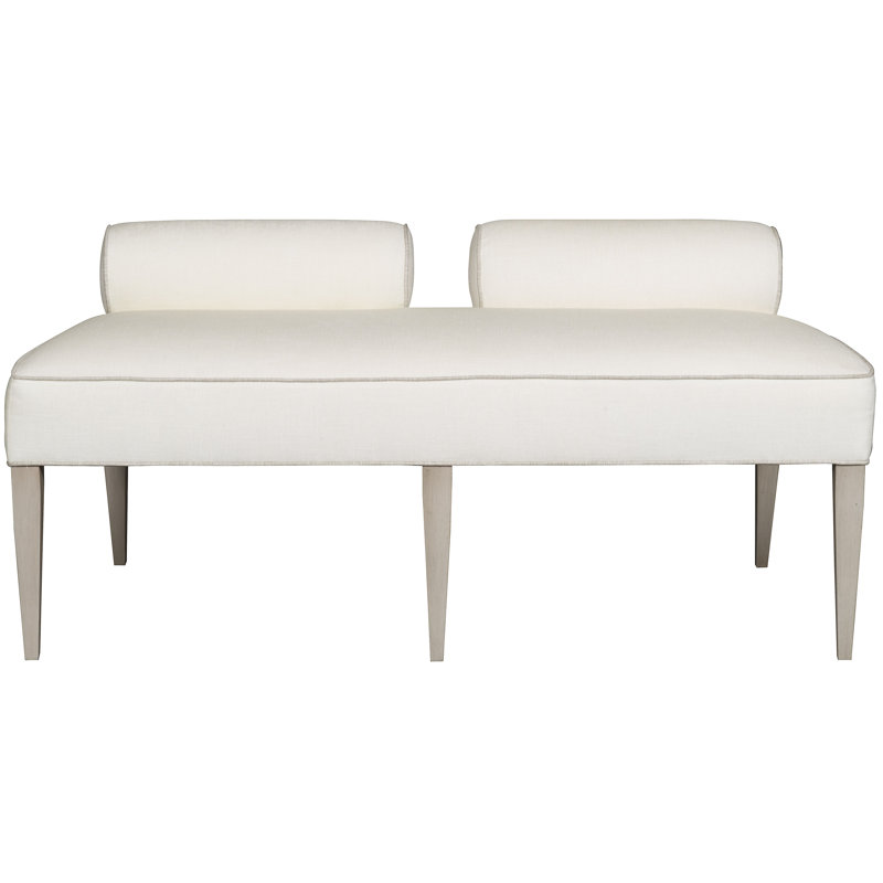 Jensen Upholstered Bench, Worthy Snow, Wrenn