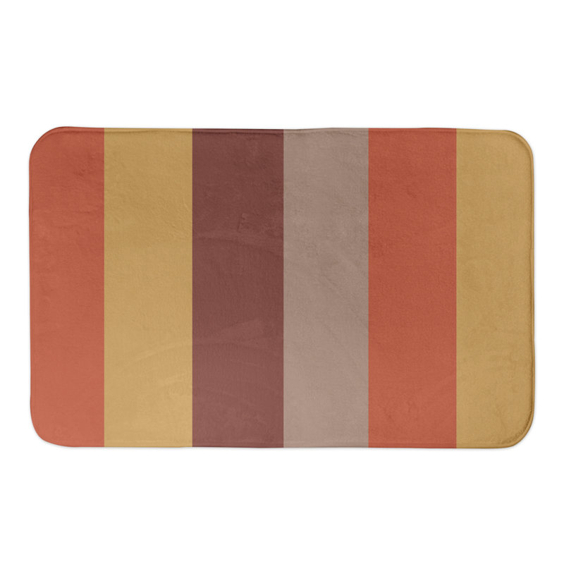 Little Italy Microfiber Foam Non-Slip Bath Rug