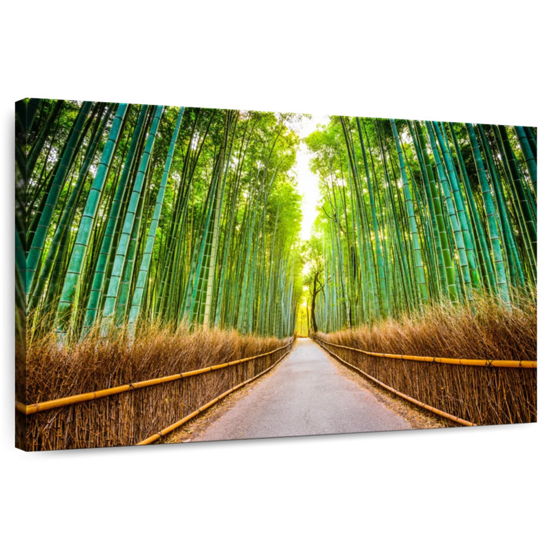 Passerelle en bambou Alvord à Kyoto, H 34 po x l 51 po