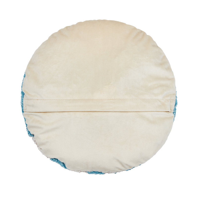 Stripe Cherries Wool Hook Pillow