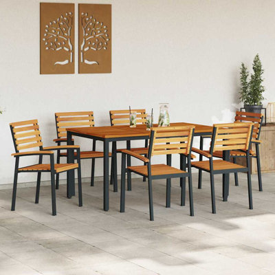 6 - Person Patio Dining Set Rectangular Table