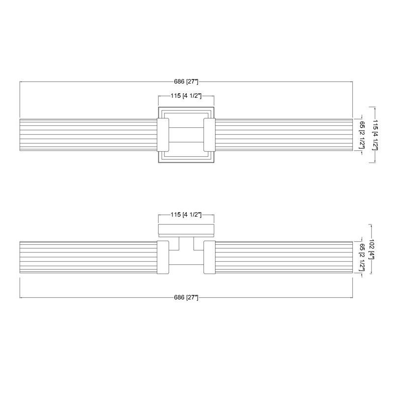 Mortola 2 Light Wall Sconce, Polished Nickel