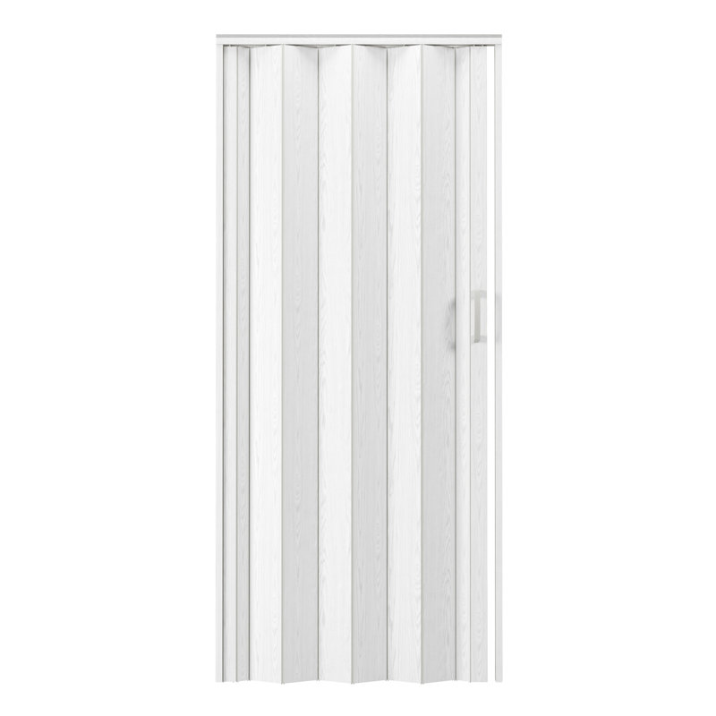 Portes accordéon robustes à double paroi pliables, H 80 po x l 36 po x P 1,2 po, Chêne blanc