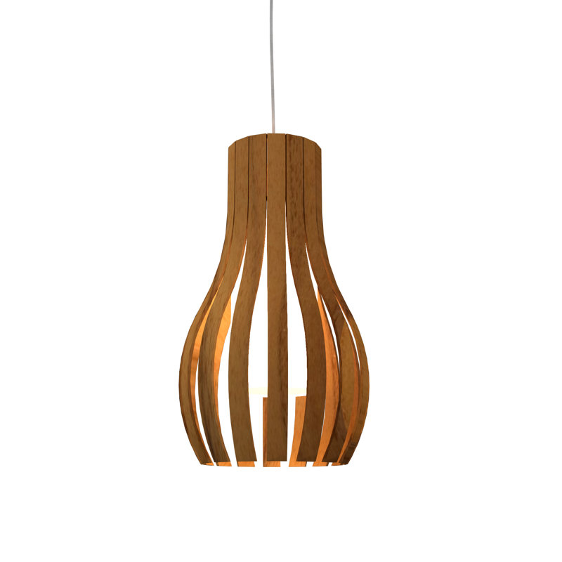 1 - Light Pendant, Teak, Teak