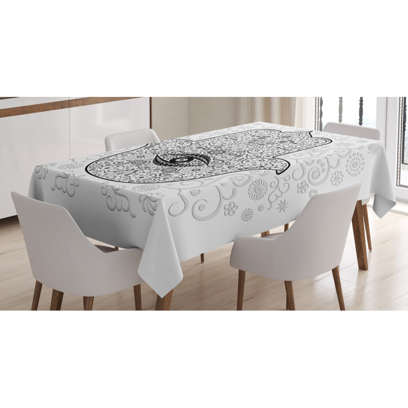 Hamsa Tablecloth, 84" L x 60" W