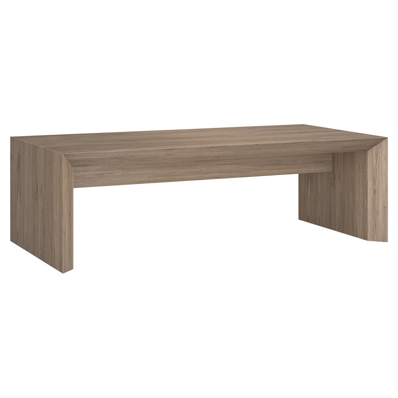 Oswin Rectangular Coffee Table , Antiqued Gray Oak