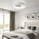 20'' Modern Dimmable LED Ceiling Fan with Light and Remote Control White