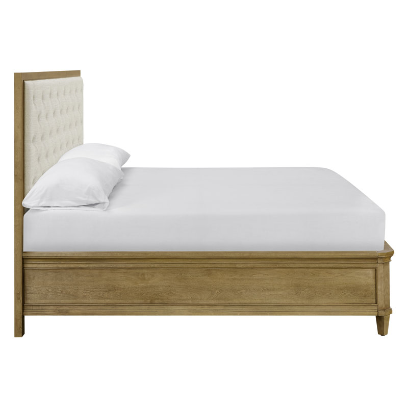 Birchaven Panel Upholstered Storage Bed King, Queen, Tan