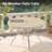 Vrshwo"Outdoor Round Patio Dining Table For 4-6, All Weather Metal Dining Table With Umbrella Hole For Deck Lawn Garden Backyard-16360509