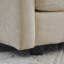 Chaise d'appoint 2, revêtement en chenille beige, structure en bois massif, sièges latéraux relaxants pour le salon avec coussin de 2, base, siège très confortable pour