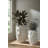 Drape Planter White Stone
