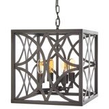 Elegant 4 - Light Lantern Square Chandelier