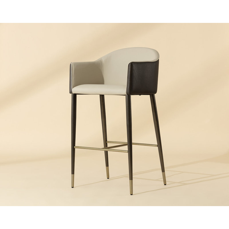 Kylin Upholstered Bar Stool with Metal Frame