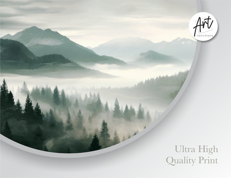 Parc national des Great Smoky Mountains, art mural horizontal, Toile tendue, H 30 po x l 60 po x P 1,5 po