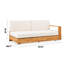 Causeuse d'extérieur en bois d'acacia Witt