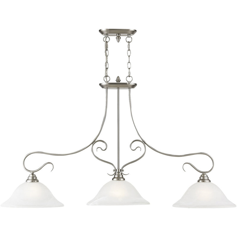 Lustre classique à 3 lumières Aalia