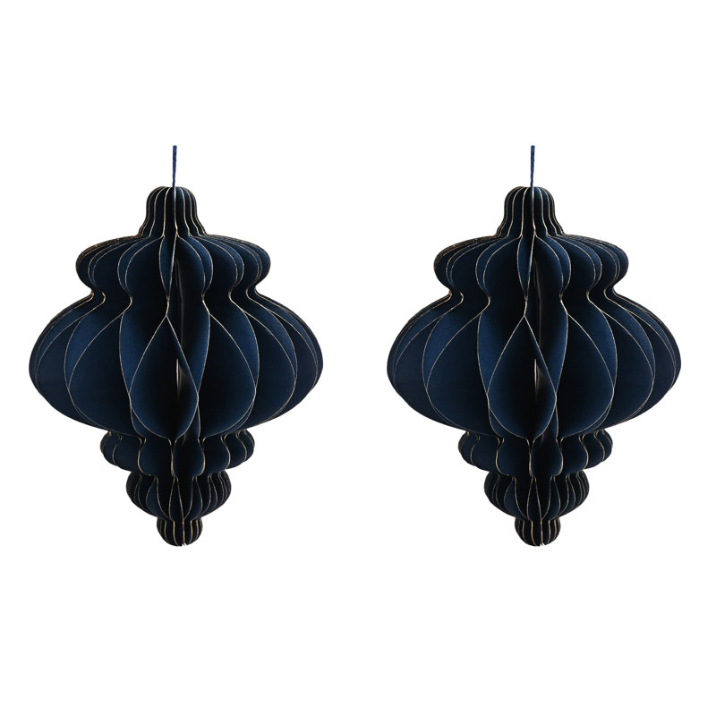 24cm Abstract Paper / Cardboard Bauble