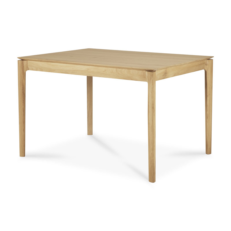 Bok Solid Wood Dining Table, 30"H x 71"L x 35.5"W, Varnished Oak