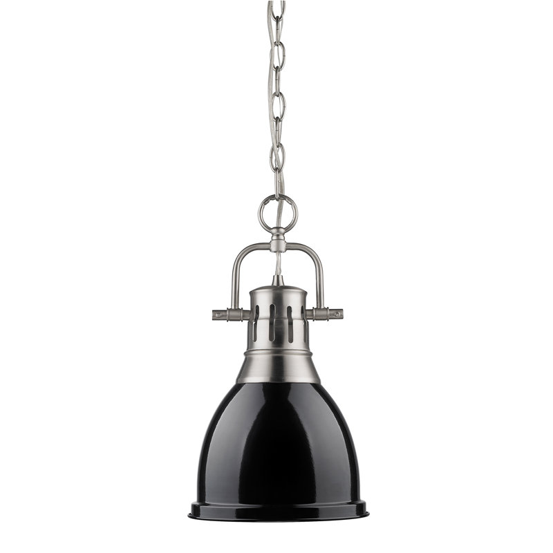 Alethia 1 - Light Kitchen Island Pendant, Black, Chrome