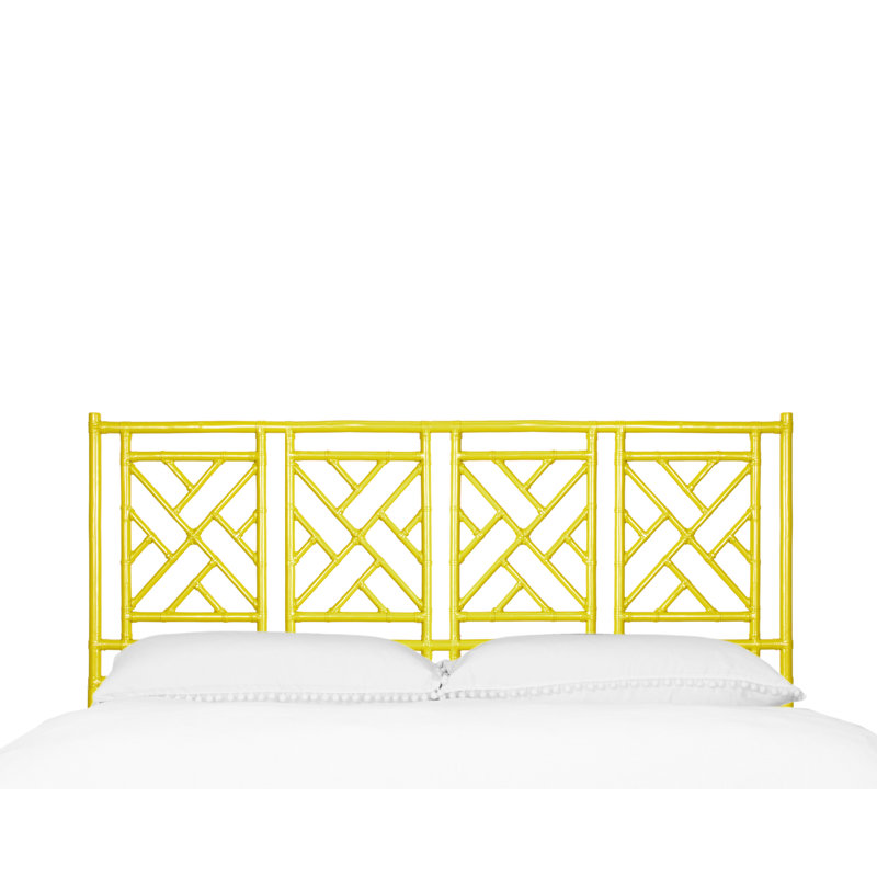 Chippendale Open-Frame Headboard, Sunflower Yellow, California King