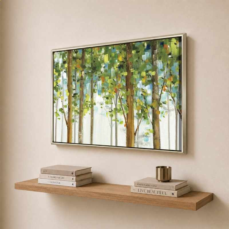 «Forest Study I» par Lisa Audit - impression sur toile, 28" H x 40" W, Champagne
