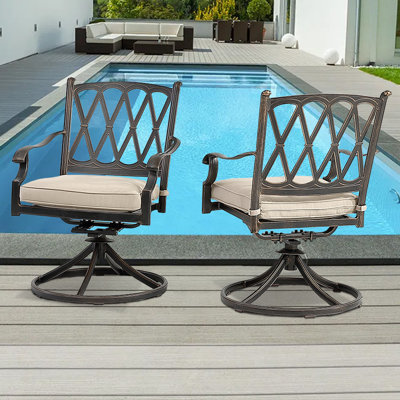 Banski Swivel Aluminum Outdoor Lounge Chair