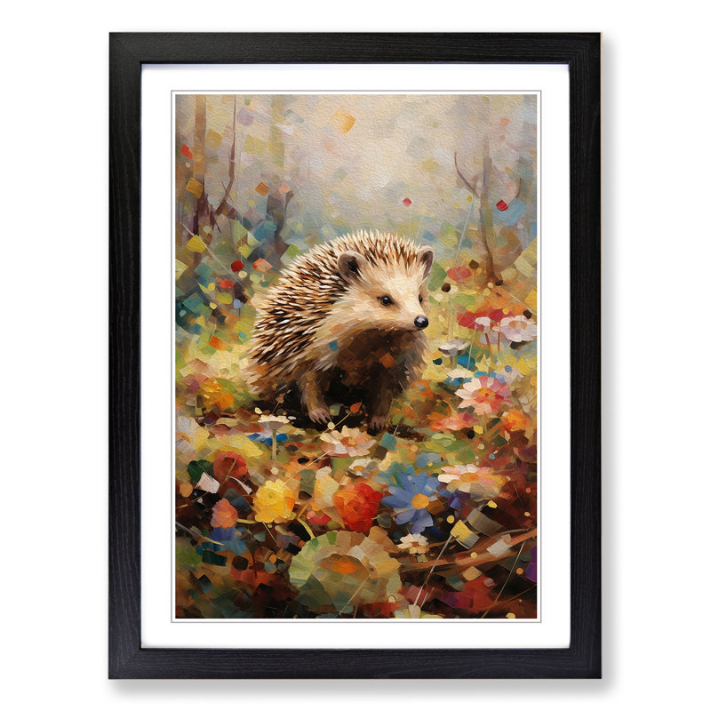 Hedgehog Impressionism No.2 - Framed Print