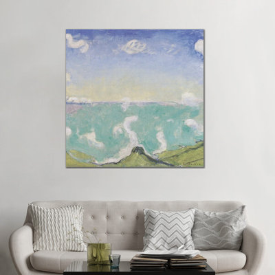 Paysage près de Caux avec nuages ​​​​ascendants - 1917 - Reproduction d'art mural - Toile tendue