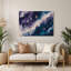 Art mural bleu en métal Space Cassiopeia-398027918