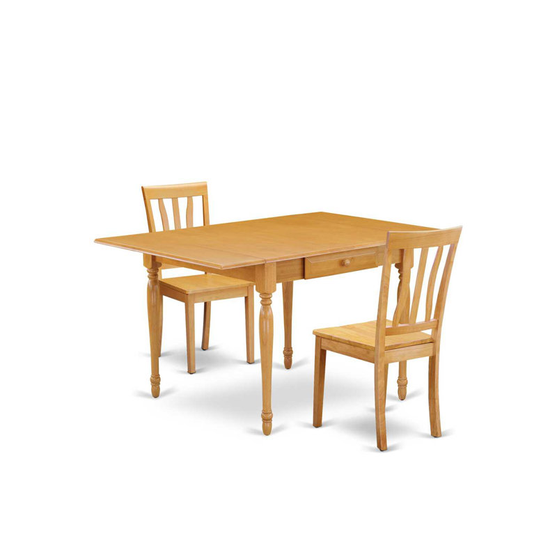Ensemble de salle à manger Boxborough, Chêne, Chêne, 3 pièces