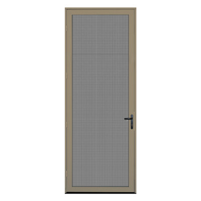 Porte moustiquaire en aluminium de sécurité ultime à une hauteur et à fixation simple 96 po Meshtec 2.1