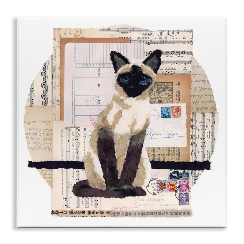 «Siamese Cat Collage Wall Art» par Nancy Overton