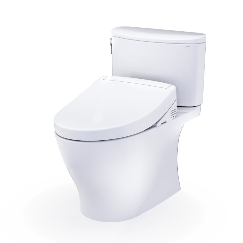 TOTO® WASHLET®+ Nexus® Two-Piece Elongated 1.28 GPF Toilet with S5 Bidet Seat, Cotton White - MW4423446CEFG#01