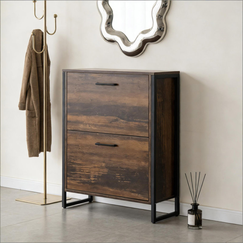 Armoire de rangement pour chaussures autoportante, armoire à chaussures pour vestibule