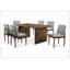 Ensemble de 2 chaises d'appoint en tissu gris clair Natural Tone