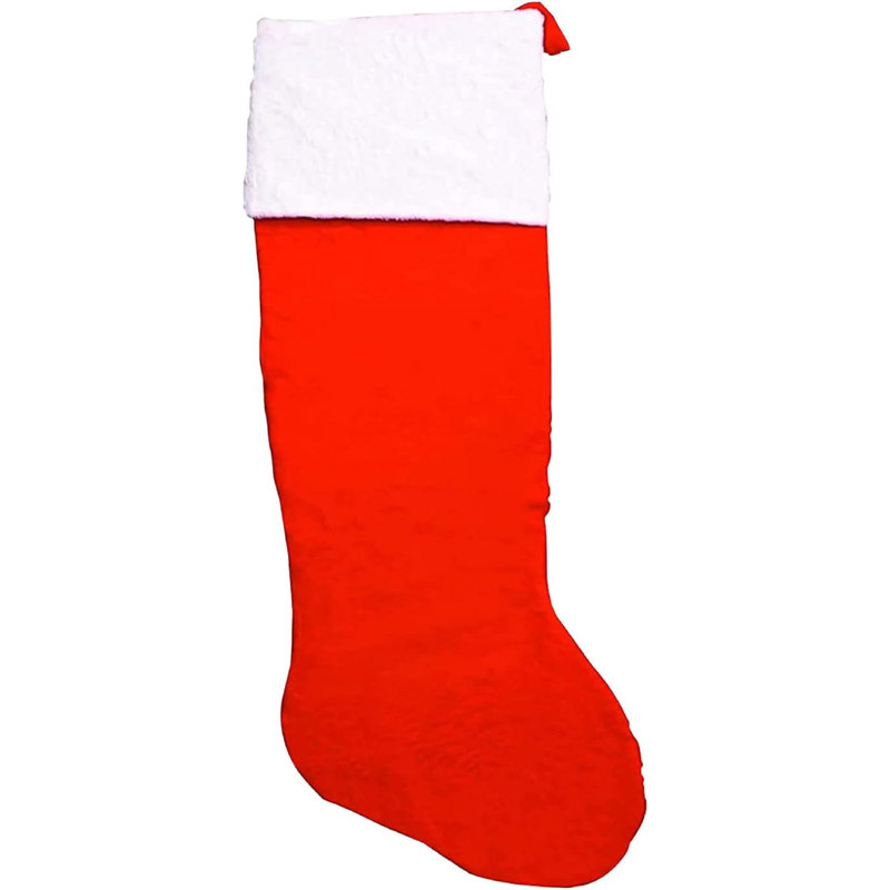 Chaussette de Noël en velours The Holiday Aisle® Christmas