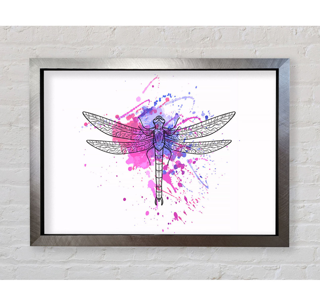 Dragonfly Splash - Einzelner Bilderrahmen Kunstdrucke