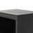 Anayi Wood 3 Shelves and 2 Drawers Black Cabinet with Rattan Front