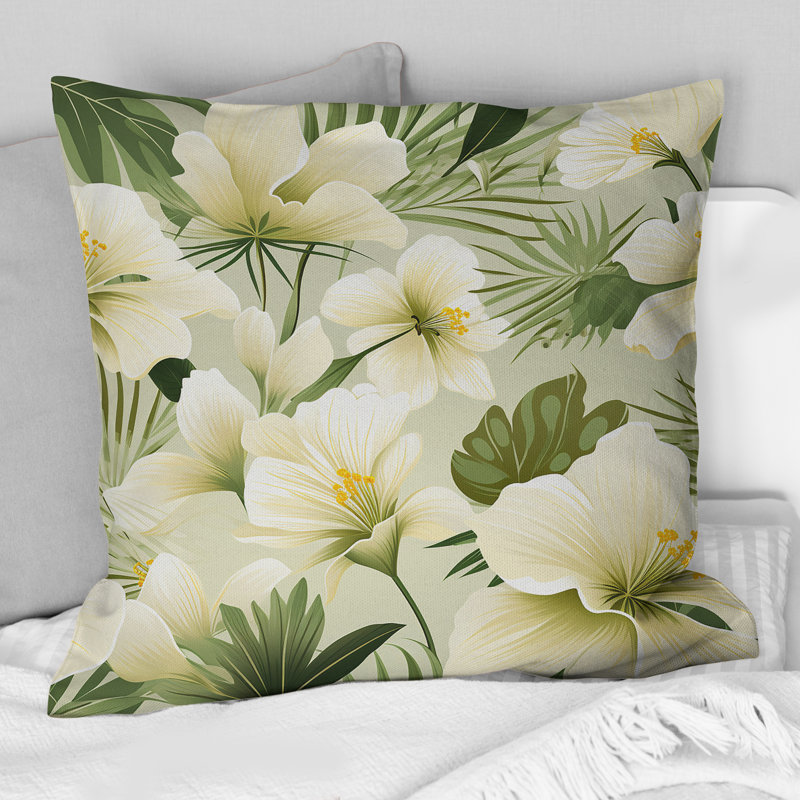 Coussin décoratif en polyester Tranquil Oasis, H 16 po x l 16 po