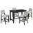 5-Piece Counter Height Dining Set, Dining Table Set Dining Room Set, Classic Elegant Table And 4 Chairs