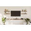 Ensemble de 2 tablettes flottantes en bois massif d'acacia pour bordure de cuisine, cuisine, salle de bain, espace de travail, noyer foncé-2144563205-2144228511