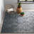 Christa Damask Navy Blue/Silver Area Rug-1153139129