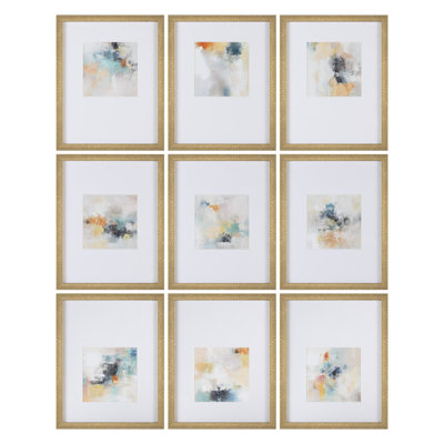 Windsor 9-Piece Abstract Framed Art Prints