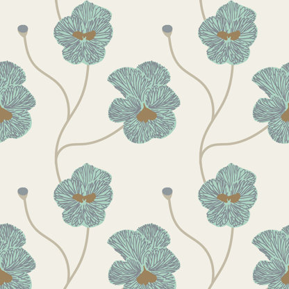 Natalie Papier Floral Wallpaper Roll
