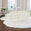 Canapé d'angle à compression, 274 cm (108 po), en chenille beige, style moderne-1575046986